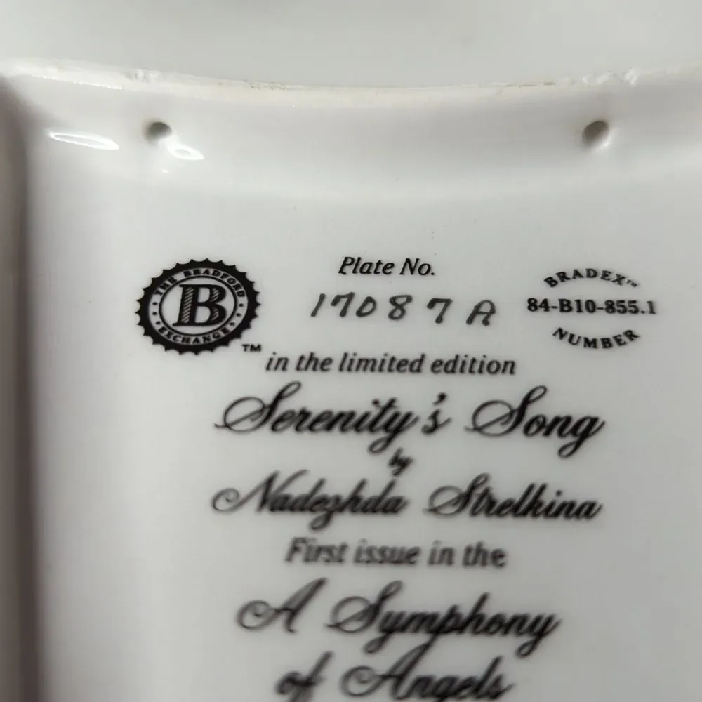 Bradford Exchange Plate Serenity's Song by Nadeghda Strelkina